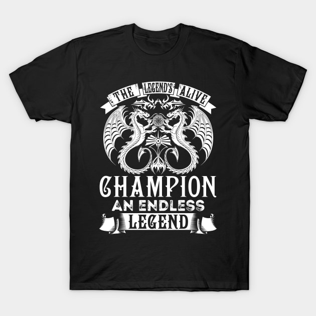 CHAMPION T-Shirt by Carmelia